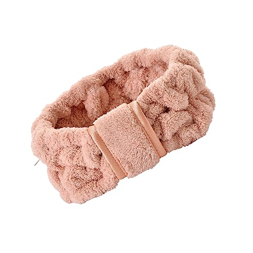 kawehiop Haarbänder Schweißband Face Wash Softness Coral Fleece Sporting Headbands Home Supplies Styling Zubehör Make up Hautpflege, Rosa von kawehiop