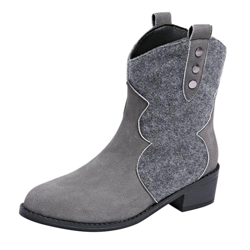 kaxnheye Damen-Stiefeletten, große Größe, Retro-Stiefel, vielseitig, lässig, kurz, gemütlich, stilvoll, trendig, elegant, bequem, pflegeleicht, Sneaker, Herbst- und Winterschuhe, Grau, 36 EU kaxnheye Damen-Stiefeletten, große Größe, Retro-Stiefel, vielseitig, lässig, kurz, gemütlich, stilvoll, trendig, elegant, bequem, pflegeleicht, Sneaker, Herbst- und Winterschuhe, Grau, 36 EU von kaxnheye