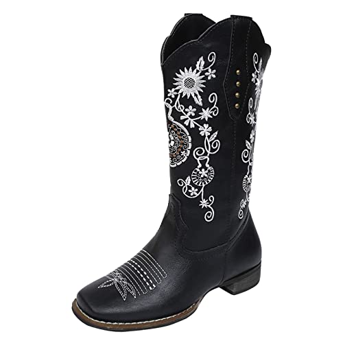 kaxnheye Halbhohe Stiefel für Damen, bedruckt, runde Zehenpartie, einfarbig, stilvoll, klassisch, trendig, vielseitig, einfach, Schlupfschuhe, weiche, bequeme Schuhe, Herbst- und Winterschuhe, Braun kaxnheye Halbhohe Stiefel für Damen, bedruckt, runde Zehenpartie, einfarbig, stilvoll, klassisch, trendig, vielseitig, einfach, Schlupfschuhe, weiche, bequeme Schuhe, Herbst- und Winterschuhe, Braun von kaxnheye