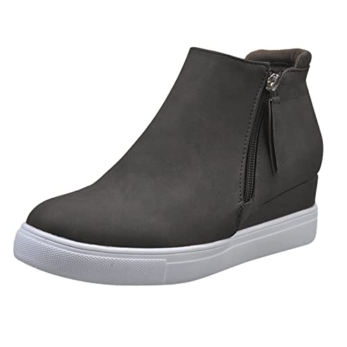 kaxnheye Stiefeletten für Damen, flacher Absatz, einfarbig, seitlicher Reißverschluss, lässig, klassischer Stiefel, Übergröße, gemütlich, stilvoll, bequem, elegant, trendig, vielseitig, Herbst- und kaxnheye Stiefeletten für Damen, flacher Absatz, einfarbig, seitlicher Reißverschluss, lässig, klassischer Stiefel, Übergröße, gemütlich, stilvoll, bequem, elegant, trendig, vielseitig, Herbst- und von kaxnheye