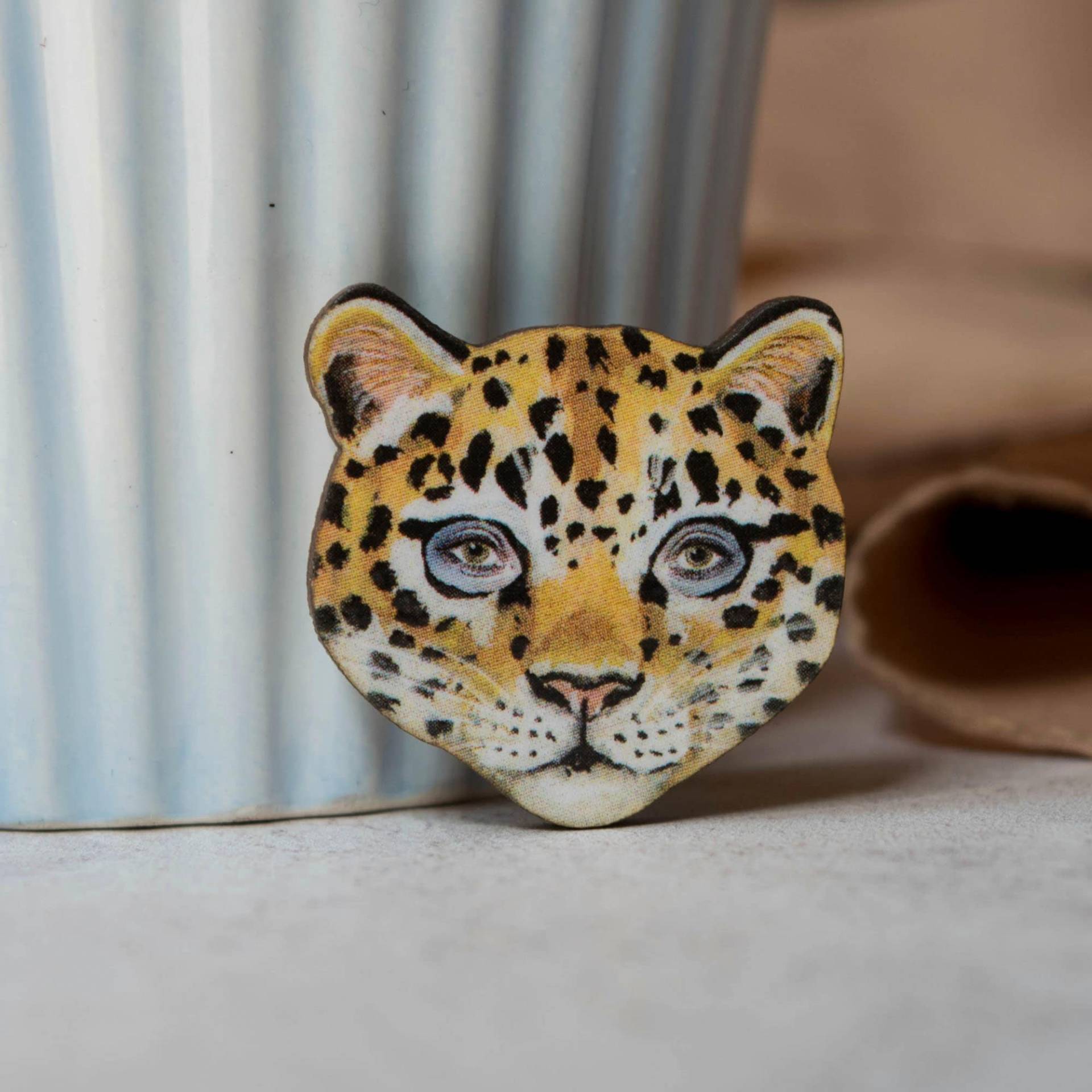 Leopard Pin, Pin Aus Holz Gelasert. Leoparden Schmuck, Brosche Leopard Pin, Pin Aus Holz Gelasert. Leoparden Schmuck, Brosche von kayleighradcliffe