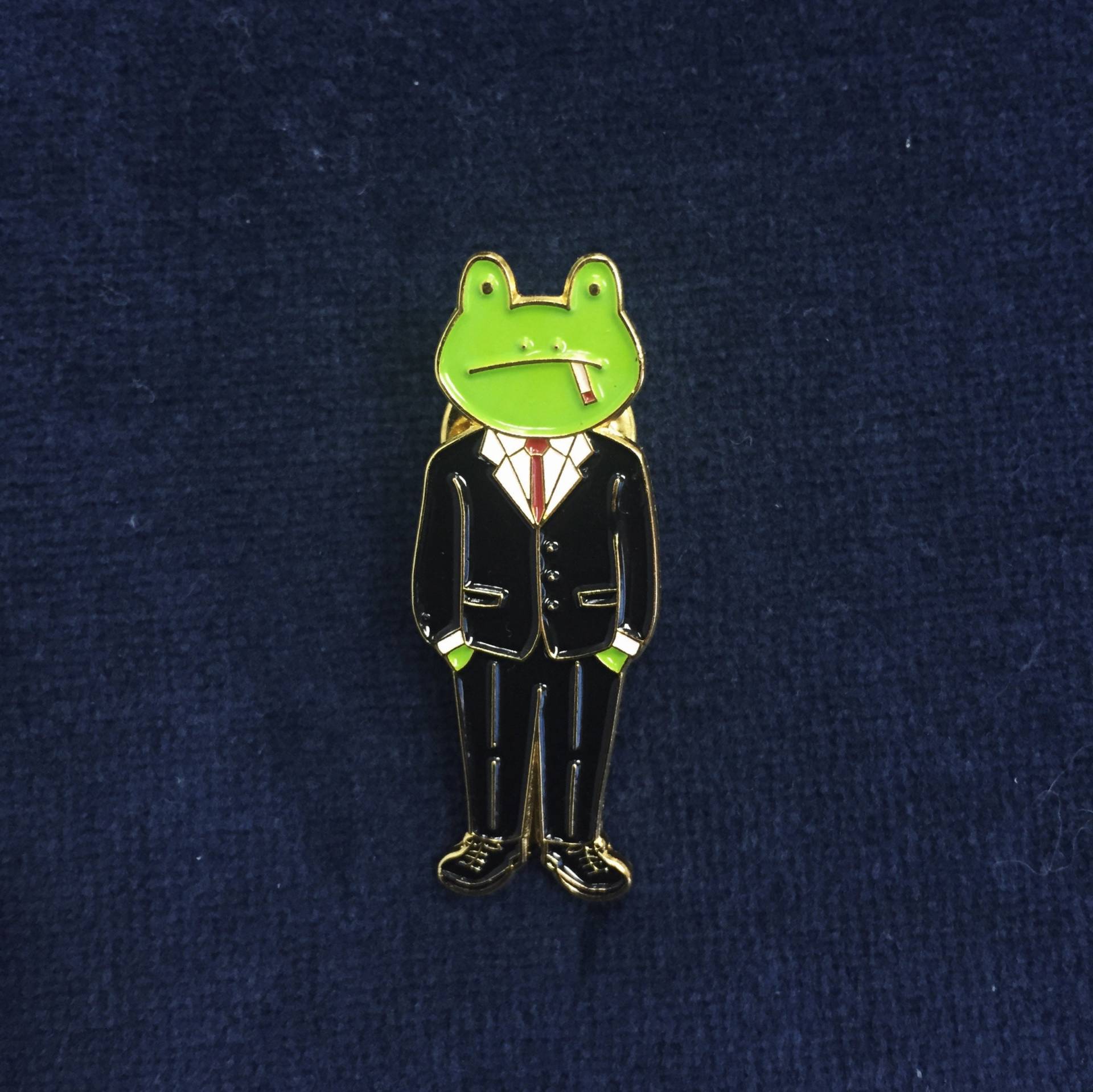 15 Herr Frosch Chef Stift/Emaille Brosche Abzeichen 15 Herr Frosch Chef Stift/Emaille Brosche Abzeichen von kazychanillustration