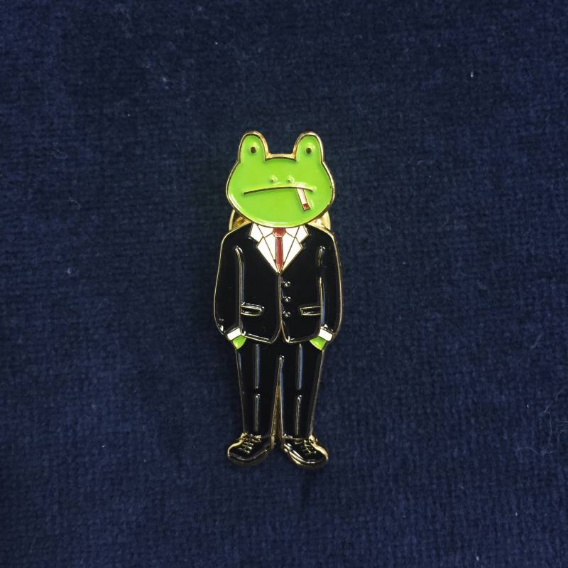 15 Herr Frosch Chef Stift/Emaille Brosche Abzeichen 15 Herr Frosch Chef Stift/Emaille Brosche Abzeichen von kazychanillustration