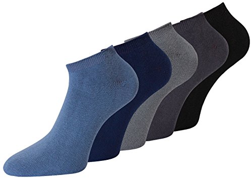 Herren Sneaker Socken blau grau schwarz (47-50) von kb-Socken