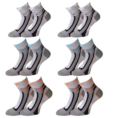 2 oder 6 Paar Damen Sportsocken kurz Wandersocken Damen Trekkingsocken Funktionssocken Anti-Blasen Outdoorsocken Laufsocken Walkingsocken 35-38 39-42 von kb-Socken