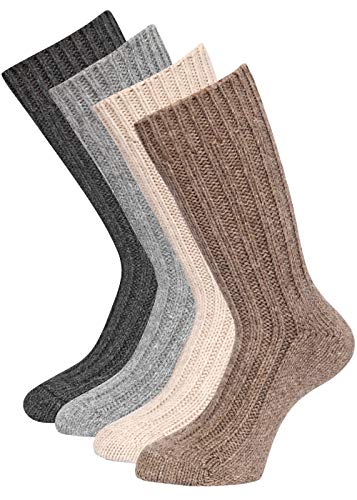 4 Paar Alpaka Socken Wintersocken warm weich soft mit Alpakawolle 47-50 von kbsocken