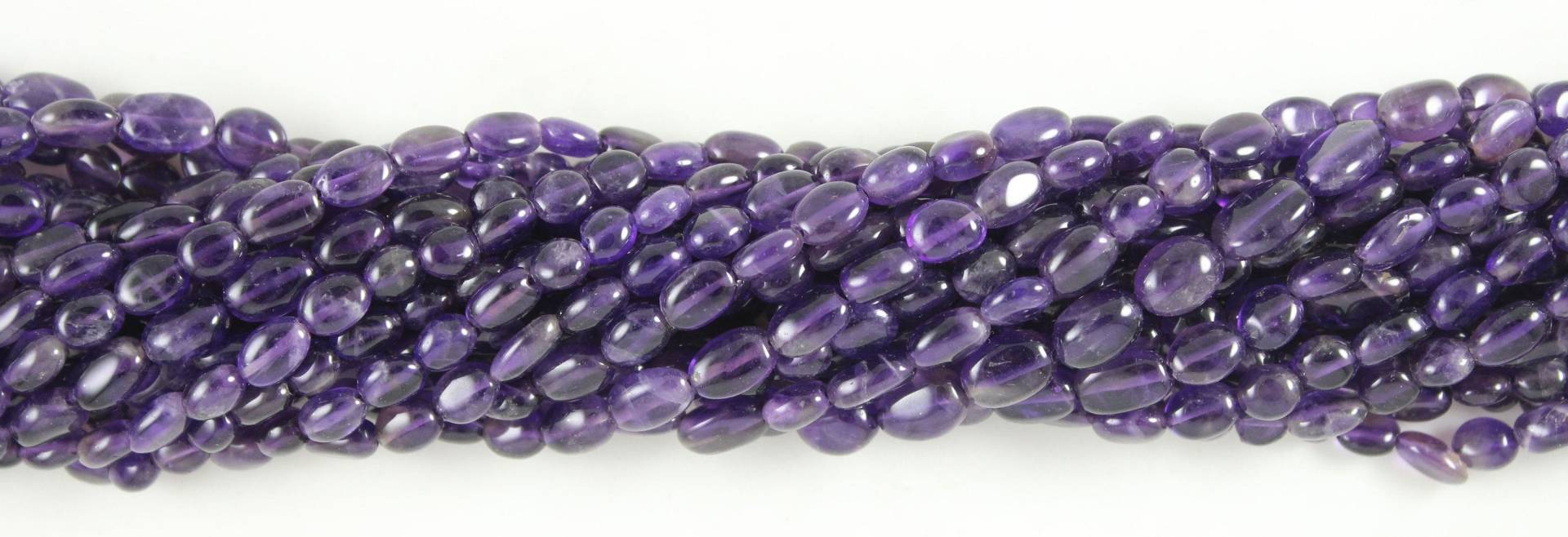 Amethyst Oval Perlen 13 "strang, Handgemachte Edelstein Schmuckherstellung Amethyst Oval Perlen 13 "strang, Handgemachte Edelstein Schmuckherstellung von kcinternational