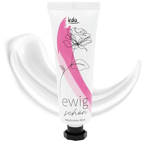 kda Handcreme Rose "ewig schön" 50 ml - Handbalsam Made in Germany - Körperpflege Lotion Geschenk Muttertag Muttertagsgeschenk Schönheit Handpflege Geschenk Frauen Mama (10) von kda
