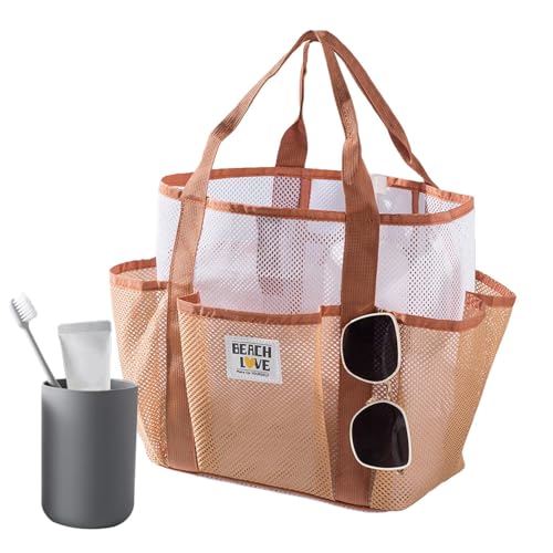 kdkskss Strandtasche | Wiederverwendbare Einkaufstasche | Groß Multifunktionale Geräumige Damenmode Tragetasche für Reisen Sport Freizeit Urlaub von kdkskss