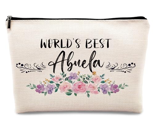 kdqua Make-up-Tasche, Führungsgeschenk, Geschenk für Frauen, Chef, Mentor, Chef, Tag, Dankeschön, Supervisor, Leinen, Kosmetiktasche, Reißverschluss, Reise-Organizer, Kulturbeutel, Abuela von kdqua