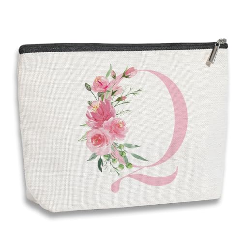 KDXPBZ Make-up-Tasche mit Initiale – personalisierte Kosmetiktasche für Frauen, Brautjungfergeschenke, Geburtstagsgeschenke, Pink, 7.1*9.1in, Frage: KDXPBZ Make-up-Tasche mit Initiale – personalisierte Kosmetiktasche für Frauen, Brautjungfergeschenke, Geburtstagsgeschenke, Pink, 7.1*9.1in, Frage: von kdxpbpz