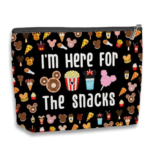 kdxpbpz Magic Kingdom Liebhaber-Geschenk Halloween Snacks Kosmetiktasche Snacks Tasche für Reisen Niedliche Kulturtasche für Mädchen Teenager Freunde Make-up Organizer Reißverschlusstasche (für die von kdxpbpz