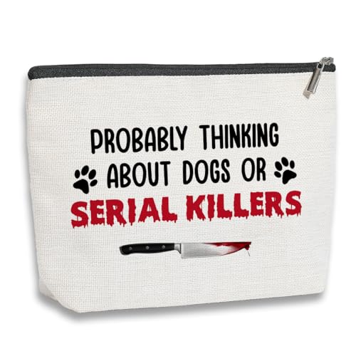 kdxpbpz True Crime Lover Geschenk Serienmörder Geschenke Mordgeschenk True Crime Geschenke für Frauen Geburtstagsgeschenke für wahre Kriminalliebhaber wahrscheinlich an Hunde oder Serienmörder denken von kdxpbpz