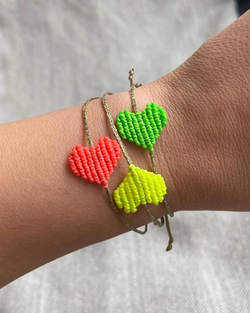Armband Herz | Neon Pink Armband Herz | Neon Pink von kdysign