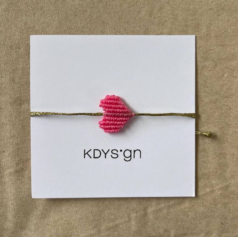 Armband Herz | Pink Armband Herz | Pink von kdysign