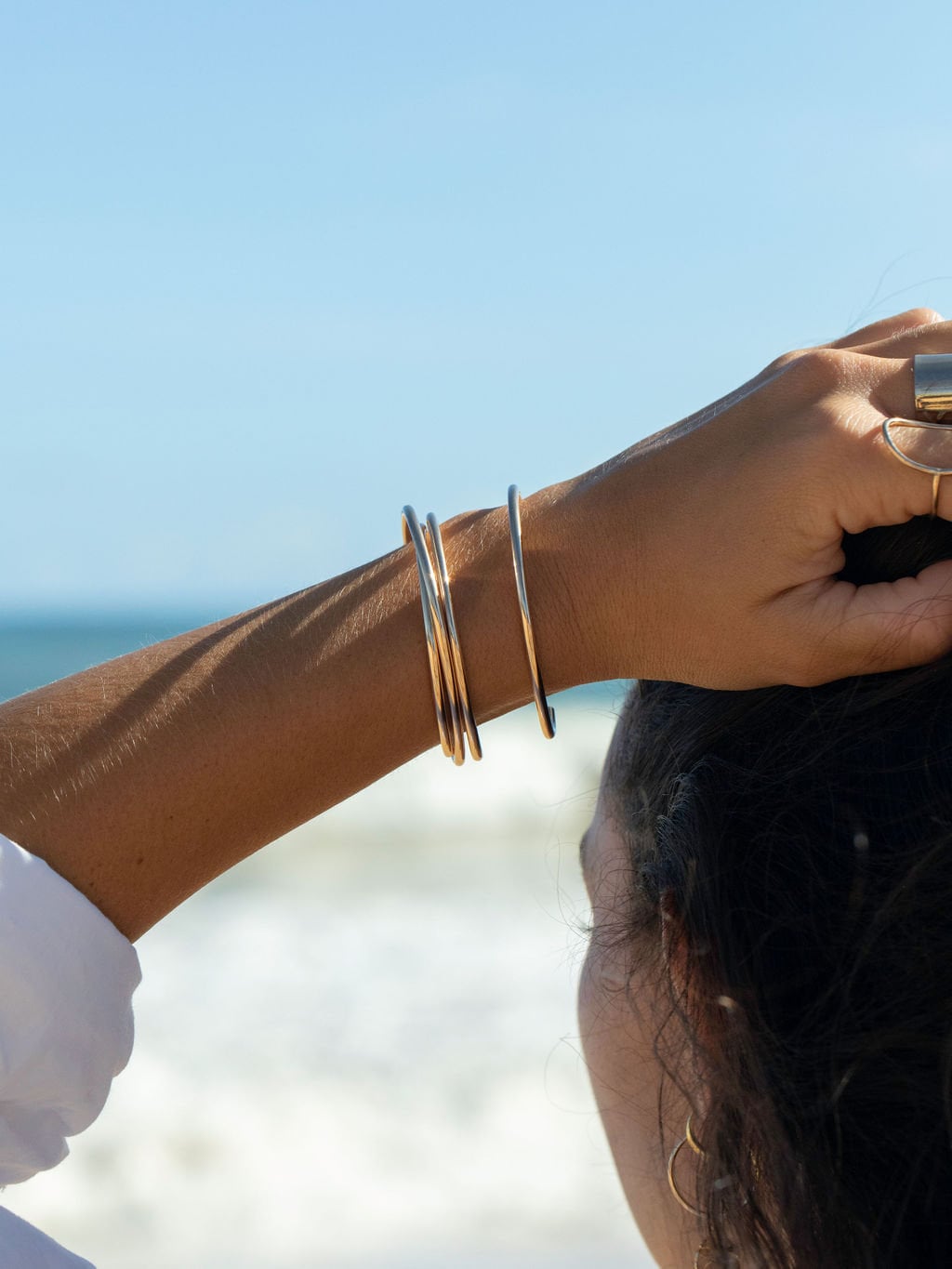 Schlichtes, Mutiges Goldarmband - Maui von kealohajewelry