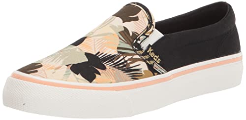 Keds Women's Jump Kick Slip On Sneaker, Black/Multi, 9 von keds