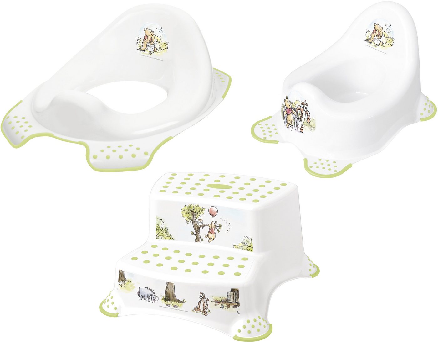 keeeper Töpfchen Winnie, weiß, (Set, 3-tlg), Kinderpflege-Set - Töpfchen, Toilettensitz und Tritthocker von keeeper