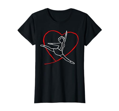 keep-dancing Tanzmariechen-Liebe T-Shirt Damen Schwarz S V-Ausschnitt Halbarm Klassisch 1 Count von keep-dancing