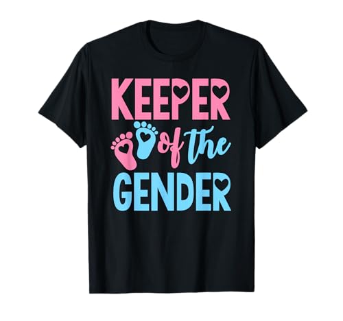keeper of gender reveal party idea baby announcement T-Shirt keeper of gender reveal party idea baby announcement T-Shirt von keeper of gender reveal party baby shower outfits