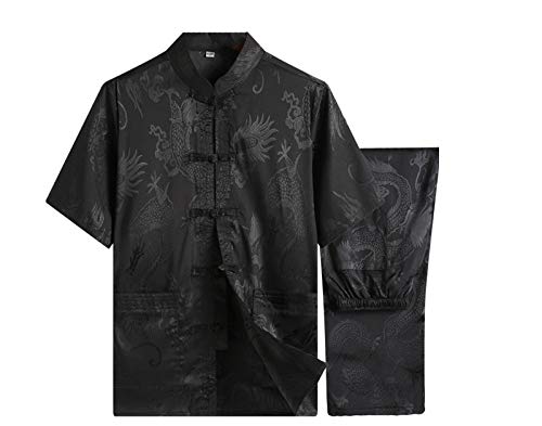 Chinesisch Kleidung Tang Anzug - Traditionell China Kampfkunst Kung Fu Tai Chi Lange Ärmel/Kurzarm Kostüm Anzug für Herren von keephen