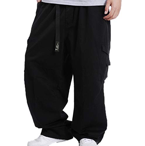 Herren/Teen Vintage Hip Hop Baggy Freizeithose Hipster Style Baggy Mehrere Taschen Cargohose von keephen