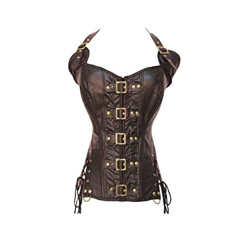 keephen Kette Steampunk Halfter Korsett für Frauen Plus Size Kunstleder von keephen