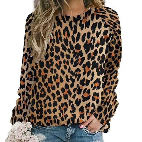 keephenDE Herbst Sweatshirt Leopard 3D gedruckt Frauen Mode überdimensioniert Pullover Harajuku Tops Frauenkleidung von keephenDE
