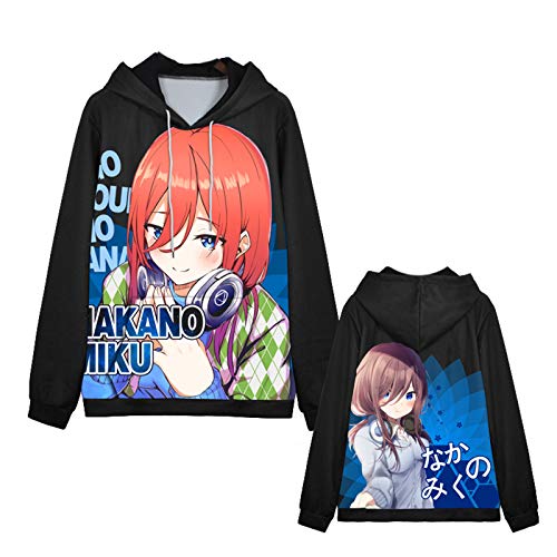 keepmore Anime The Quintessential Quintuplets Langarm Kapuzenpullover Sweatshirts Pullover Nakano Ichika Nakano Nino Nakano Miku Nakano Yotsuba Nakano Itsuki von keepmore