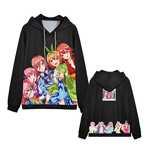 keepmore Anime The Quintessential Quintuplets Langarm Kapuzenpullover Sweatshirts Pullover Nakano Ichika Nakano Nino Nakano Miku Nakano Yotsuba Nakano Itsuki von keepmore