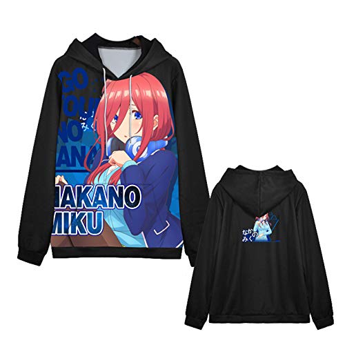 keepmore Anime The Quintessential Quintuplets Langarm Kapuzenpullover Sweatshirts Pullover Nakano Ichika Nakano Nino Nakano Miku Nakano Yotsuba Nakano Itsuki von keepmore