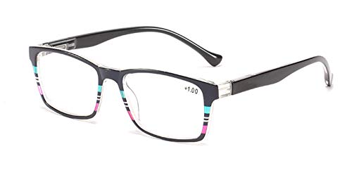 keepmore Herren Damen Quadratischer Rahmen Lesebrille Presbyopic Unisex Brille Mode Glasses für Anblick mit Dioptrien +1.0 to +3.5 von keepmore