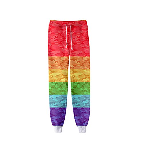 keepmore LGBT Ich Bin stolz auf Dich Homosexuell Lesben Haremshose Regenbogen Jogginghose Love is Love Pride Month Lässig Hosen von keepmore