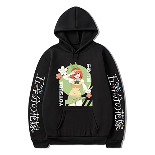 keepmore The Quintessential Quintuplets Hoodie Anime Cosplay Kostüm Nakano Yotsuba Hoodies Kordelzug Pullover Langarm Kapuzenpulli für Damen Herren von keepmore