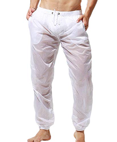 keepmore Transparente Hose Strandhose Strand Sonnenschutzhose Freizeithose Männer von keepmore