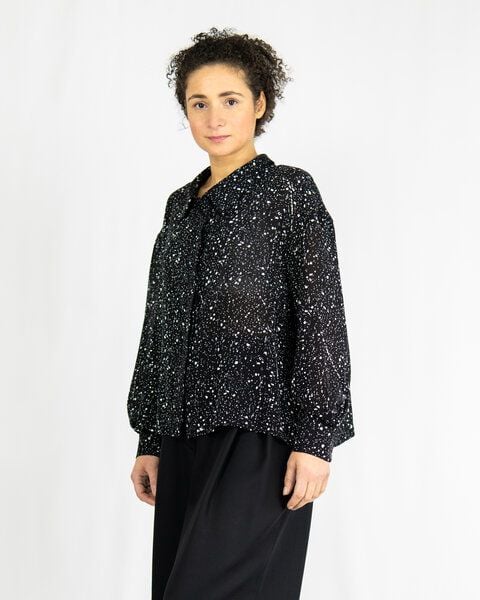 keijn Bluse POLLY – Bluse mit verdeckter Knopfleiste & modernem Kragen von keijn