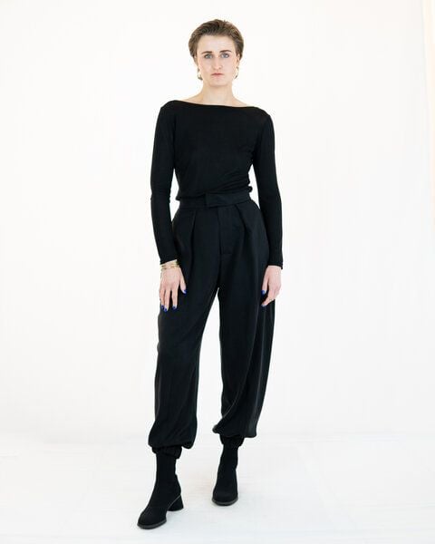 keijn Hose AdoTAEK - Knöchellange Tencel-Twill Hose mit Teilungsnähten & elastischem Bund von keijn