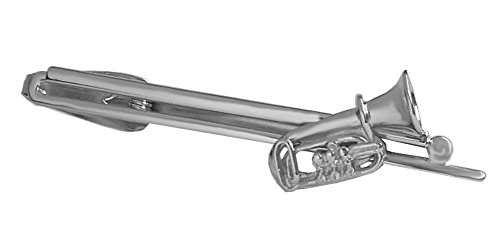 Tuba Krawattenklammer Krawattennadel silbern glänzend ca. 6,6 cm lang made in Germany + Geschenkbox - schönes Musiker Accessoire für die Krawatte von magdalena r.