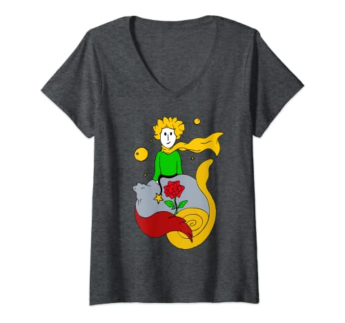 Damen Der kleine Prinz T-Shirt mit V-Ausschnitt Damen Der kleine Prinz T-Shirt mit V-Ausschnitt von keki78