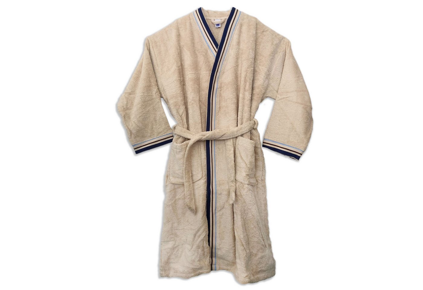 kela Bademantel Beiger Unisex Bademantel XL/XXL Baumwolle weich und bequem Sauna, Baumwolle von kela