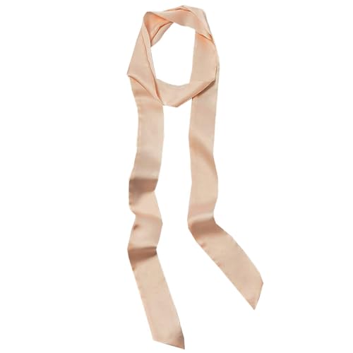 keland Damen Mode Krawattenschal Dünnen Schal Krawatte Halskette Kragenband Satin Gürtel (Khaki) von keland