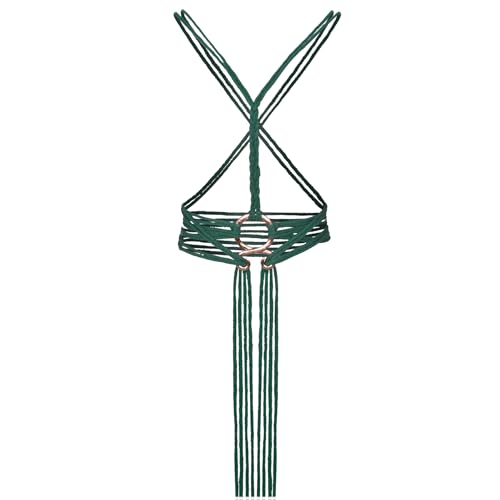keland Wikinger Troll Cross Belt Mittelalter Hexen Seil Gürtel für Damen (Grün) von keland