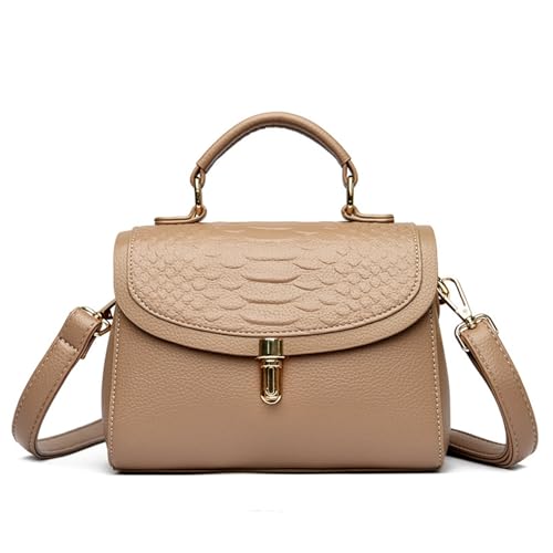 kelankly Umhängetasche aus PU-Leder für Damen, Handtasche, Umhängetasche, Khaki, 1 Stück von kelankly