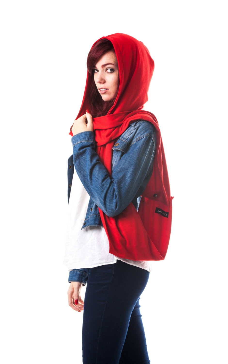 Rote Gesichtsmaske Kapuzenschal, Snap, Infinity Schal, Schal Mit Versteckten Taschen, Kapuzenschal Handytasche, Rot Rote Gesichtsmaske Kapuzenschal, Snap, Infinity Schal, Schal Mit Versteckten Taschen, Kapuzenschal Handytasche, Rot von kellyanneinc