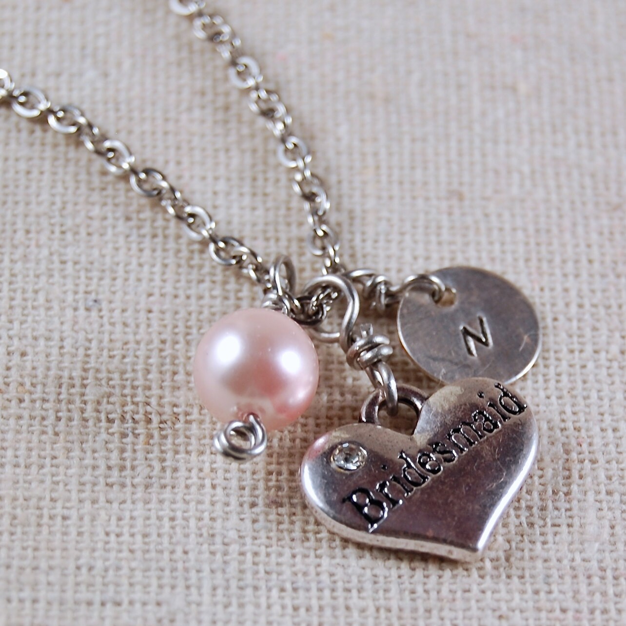Benutzerdefinierte Brautjungfer Halskette Personalisierte Benutzerdefinierte Schmuck Benutzerdefinierte Brautjungfer Halskette Personalisierte Benutzerdefinierte Schmuck von kellymaekreations
