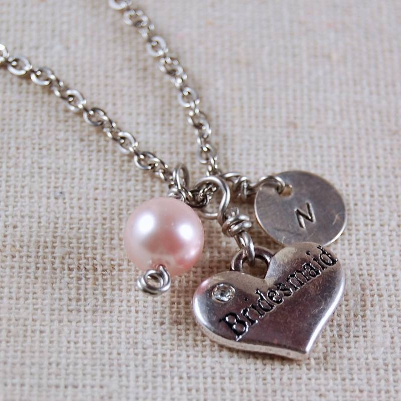 Benutzerdefinierte Brautjungfer Halskette Personalisierte Benutzerdefinierte Schmuck Benutzerdefinierte Brautjungfer Halskette Personalisierte Benutzerdefinierte Schmuck von kellymaekreations