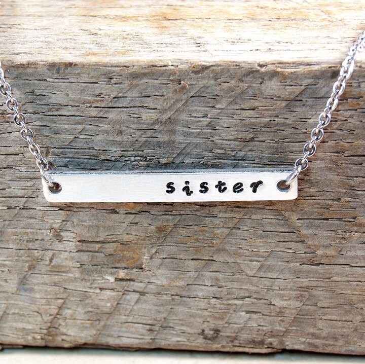 Brautjungfern Halskette, Personalisierte Bar Personalisierter Name Brautjungfern Halskette, Personalisierte Bar Personalisierter Name von kellymaekreations