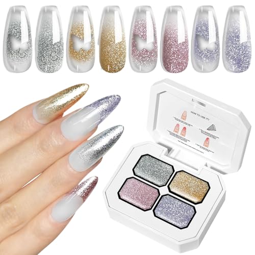 keloppasit Nagel Gel Lack, 4 Farben Frauen Nagelkunst Farbe, Farbverlauf Design, Langanhaltender Nagellack Für Zuhause, Salon, Hochzeit keloppasit Nagel Gel Lack, 4 Farben Frauen Nagelkunst Farbe, Farbverlauf Design, Langanhaltender Nagellack Für Zuhause, Salon, Hochzeit von keloppasit