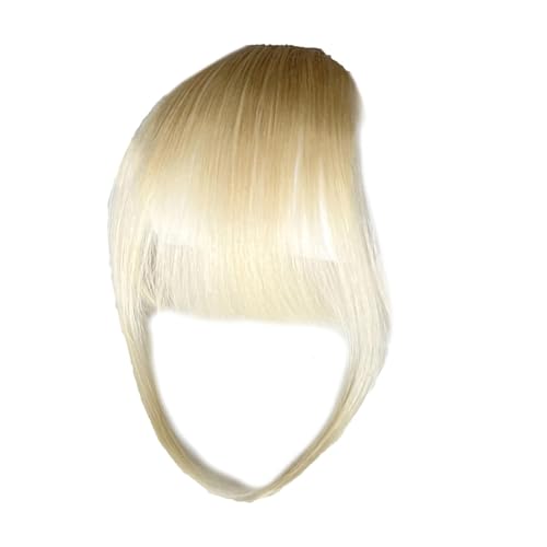 keloppasit Wispy Bangs Haarspange,Clip in Pony - Human Fringe Damen-Stirn-Clip-in-Pony - Girlfriend Sisters Bangs with Temples Alltägliche Haarverlängerungen für Fotografie, Dating von keloppasit