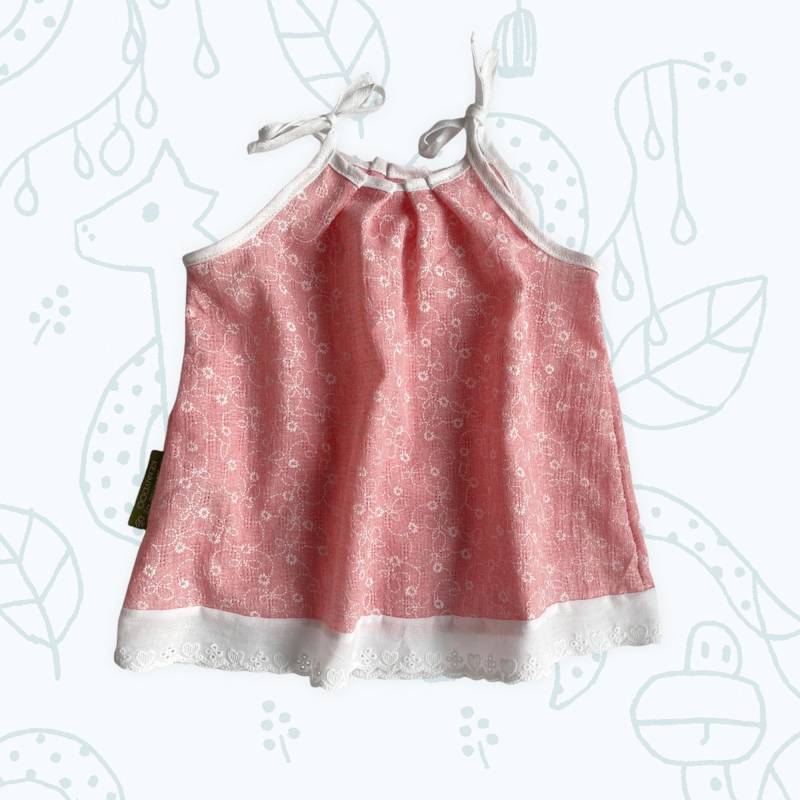 Babykleid Malia Aus Leichtem Baumwoll Musselin Mit Streublümchen von kennydoo